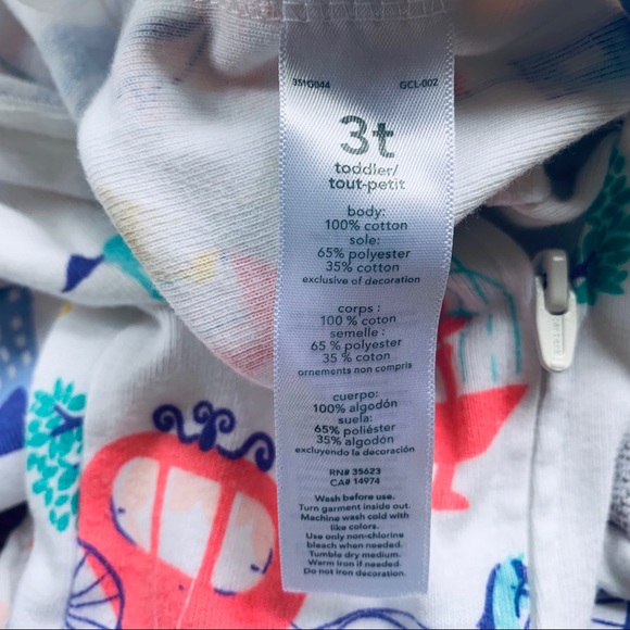 Carter's Fairy Tale-Print Footed Pajamas - Picture 4 of 5